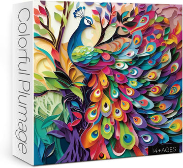 Puzzle colpi di piumaggio colorato 1000 pezzi